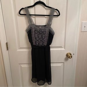 Black & Gray Lace Dress🌹